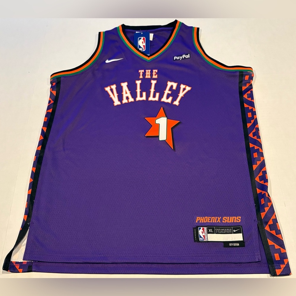Devin Booker Nike Phoenix Suns City Edition Swing man Jersey Purple Youth XL